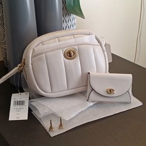 Coach Quilted Camera Bag And Wallet